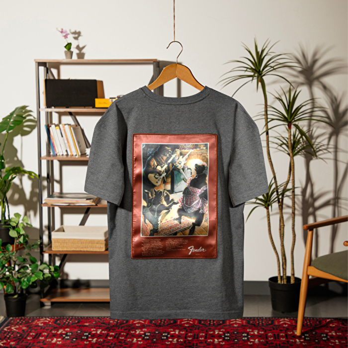 FENDER® Goldilocks and the Three Bears Antrasit T-Shirt